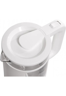 Електрочайник Liberton LEK-6830, White, 1500W, 1.7л, дисковий, подвійна стінка (нержавіюча сталь+скло), LED-підсвічування, автовідключення, індикатор включення, відкривання кришки ручне, шкала рівня води внутрішня