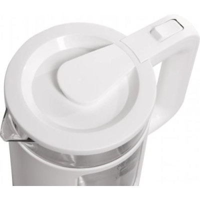 Електрочайник Liberton LEK-6830, White, 1500W, 1.7л, дисковий, подвійна стінка (нержавіюча сталь+скло), LED-підсвічування, автовідключення, індикатор включення, відкривання кришки ручне, шкала рівня води внутрішня