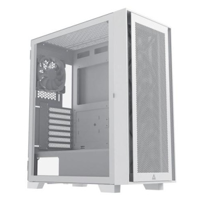 Корпус Montech AIR 1000 LITE, White, Mid Tower, без БЖ, для ATX / Micro ATX / Mini ITX, 2xUSB 3.0 / 1xUSB 2.0, макс. CPU - 170 мм / GPU - 340 мм, 3x120 мм, бічна панель із загартованого скла