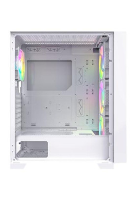 Корпус Montech AIR 1000 PREMIUM, White, Mid Tower, без БЖ, для ATX / Micro ATX / Mini ITX, 2xUSB 3.0 / 1xUSB 2.0, макс. CPU - 170 мм / GPU - 340 мм, 3x140 мм ARGB / 1x120 мм ARGB, бічна панель із загартованого скла
