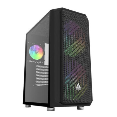 Корпус Montech AIR X, Black, Mid Tower, без БЖ, для E-ATX / ATX / Micro ATX / Mini ITX, 2xUSB 3.0 / 1xUSB 2.0, макс. CPU - 163 мм / GPU - 340 мм, 2x200 мм ARGB / 1x120 мм ARGB, бічна панель із загартованого скла