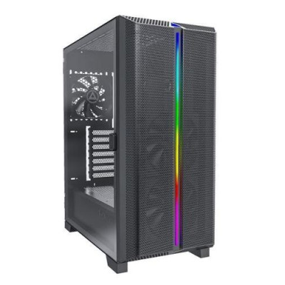 Корпус Montech SKY ONE LITE, Black, Mid Tower, без БЖ, для ATX / Micro ATX / Mini ITX, 2xUSB 3.0 / 1xType-C, макс. CPU - 170 мм / GPU - 350 мм, 3x120 мм, бічна панель із загартованого скла