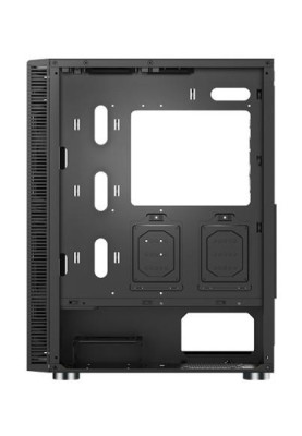 Корпус Montech X3 GLASS, Black, Mid Tower, без БЖ, для ATX / Micro ATX / Mini ITX, 1xUSB 3.0 / 2xUSB 2.0, макс. CPU - 160 мм / GPU - 305 мм, 3x140 мм LED "Rainbow" / 3x120 мм LED "Rainbow", бічна панель із загартованого скла