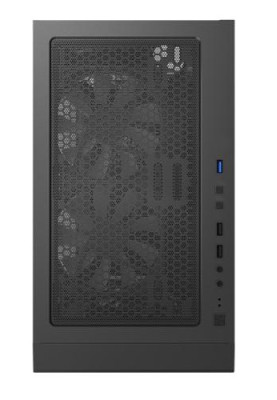 Корпус Montech X3 GLASS, Black, Mid Tower, без БЖ, для ATX / Micro ATX / Mini ITX, 1xUSB 3.0 / 2xUSB 2.0, макс. CPU - 160 мм / GPU - 305 мм, 3x140 мм LED "Rainbow" / 3x120 мм LED "Rainbow", бічна панель із загартованого скла