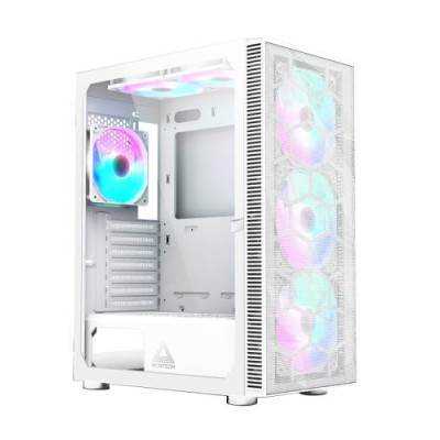 Корпус Montech X3 MESH, White, Mid Tower, без БЖ, для ATX / Micro ATX / Mini ITX, 1xUSB 3.0 / 2xUSB 2.0, макс. CPU - 160 мм / GPU - 305 мм, 3x140 мм LED "Rainbow" / 3x120 мм LED "Rainbow", бічна панель із загартованого скла
