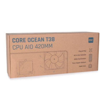 Система рідинного охолодження Alphacool Core Ocean T38 (420 мм), Black (13054)