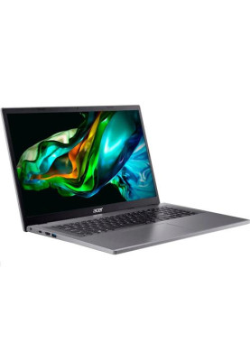 Ноутбук 17" Acer Aspire 3 A317-55P-P9JR (NX.KDKEU.005) Steel Gray 17.3" матовий LED Full HD 1920x1080 IPS, Intel Processor N200 3.7GHz, RAM 8Gb, SSD 256Gb, Intel UHD Graphics, DOS