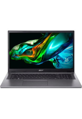 Ноутбук 17" Acer Aspire 3 A317-55P-P9JR (NX.KDKEU.005) Steel Gray 17.3" матовий LED Full HD 1920x1080 IPS, Intel Processor N200 3.7GHz, RAM 8Gb, SSD 256Gb, Intel UHD Graphics, DOS