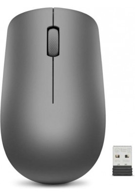 Миша бездротова Lenovo 530, Graphite, USB, оптична, 1200 dpi, 3 кнопки, 1xAA (GY50Z49089)