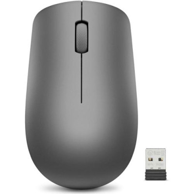 Миша бездротова Lenovo 530, Graphite, USB, оптична, 1200 dpi, 3 кнопки, 1xAA (GY50Z49089)