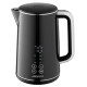 Електрочайник Ardesto EKL-X53E, Black, 2200W, 1.7л, дисковий, полікарбонатний корпус, підігрів до заданої температури, LED-дисплей, подвійні стінки, підтримання температури, захист від включення без води
