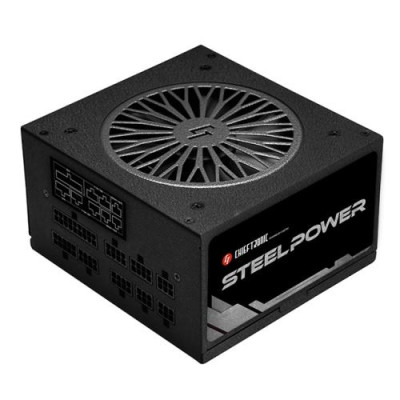 Блок живлення 550 Вт, Chieftec SteelPower, Black, модульний, 80+ Bronze, Active PFC, 120 мм FDB, 3xMolex / 6xSATA / 2x6+2-pin / 1x20+4-pin / 2x4+4-pin, захист AFC/OCP/OPP/OTP/OVP/SCP/SIP/UVP, ATX 12V 2.3 (BDK-550FC)