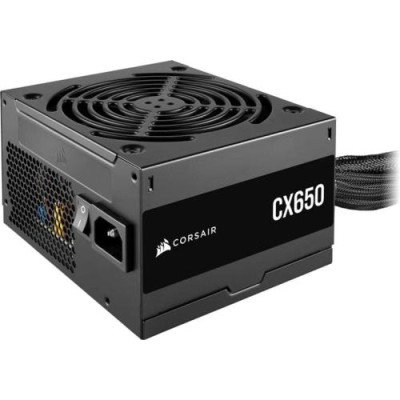 Блок живлення 650 Вт, Corsair CX650, Black, 80+ Bronze, 120 мм, 2xMolex / 3xSATA / 2x6+2-pin / 1x4+4-pin / 1x20+4-pin, захист OVP/UVP/SCP/OTP/OPP, ATX12V 2.31 (CP-9020278-EU)