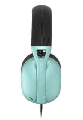 Навушники Hator Hyperpunk 2 USB 7.1, Mint/Black, 3.5 мм / USB, мікрофон, динаміки 50 мм з неодимовим магнітом, 64 Ом, 114 дБ, 1 м + 1.5 м (HTA-848)