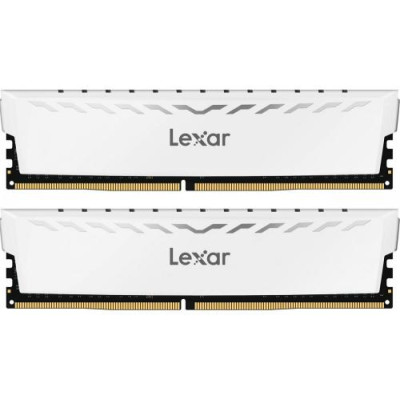 Пам'ять 8Gb x 2 (16Gb Kit) DDR4, 3600 MHz, Lexar THOR, White, 18-22-22-42, 1.35V, з радіатором (LD4BU008G-R3600GDWG)