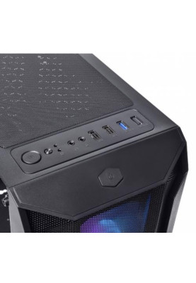 Корпус Qube BOREY Black, без БЖ, Mini Tower, ATX, Mini ITX, 1хUSB 3.0, 2хUSB 2.0, 390x190x440 мм, 4.35 кг (BOREY_F5NU3)