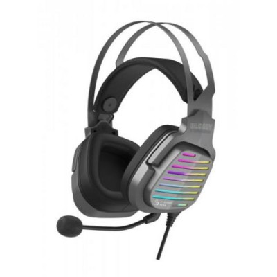 Навушники Bloody G560 Gun Grey ігрові, мікрофон, Hi Fi, 7.1 віртуальний звук, RGB підсвічування, USB
