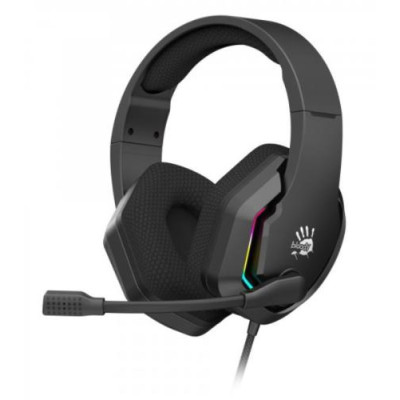 Навушники Bloody G260p Black ігрові, мікрофон, підсвічування 7 кольорів, 3.5 jack, USB, 2м