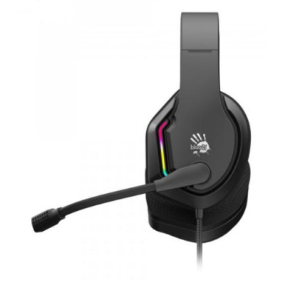 Навушники Bloody G260p Black ігрові, мікрофон, підсвічування 7 кольорів, 3.5 jack, USB, 2м