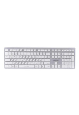 Клавіатура бездротовa A4tech FBX50C White, Bluetooth/2.4 ГГц, Fstyler Compact Size keyboard, USB, 300 мАгод