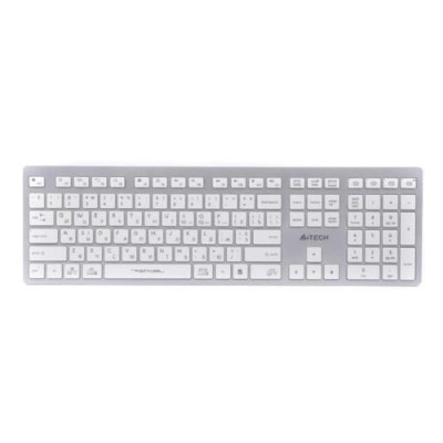 Клавіатура бездротовa A4tech FBX50C White, Bluetooth/2.4 ГГц, Fstyler Compact Size keyboard, USB, 300 мАгод