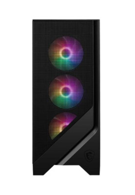 Корпус MSI MAG FORGE 120A AIRFLOW, Black, без БЖ, Mid Tower, для ATX / Micro-ATX / Mini-ITX, 2xUSB 3.2, макс. CPU - 160 мм / VGA - 330 мм, 6x120 мм ARGB, бічна панель із загартованого скла 3 мм