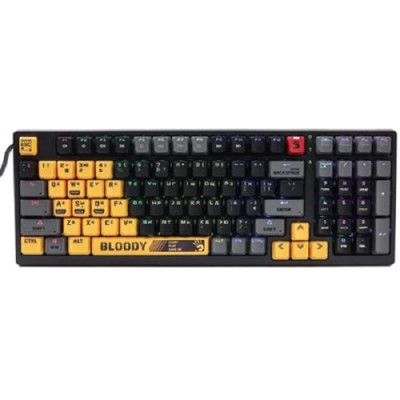 Клавіатура Bloody S98 Sports Lime, механічна, ігрова, USB, RGB підсвічування, BLMS Red Switch