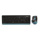 Комплект бездротовий A4Tech Fstyler FGS1035Q Navy Blue, радіус дії до 15 м