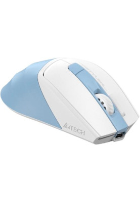 Миша A4Tech Fstyler FG45CS, Desk+Air, lcy Blue, оптична, бездротова, 1000/1600/2000 dpi, 7 кнопок, вбудований акумулятор, USB Type-C