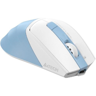 Миша A4Tech Fstyler FG45CS, Desk+Air, lcy Blue, оптична, бездротова, 1000/1600/2000 dpi, 7 кнопок, вбудований акумулятор, USB Type-C