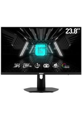 Монітор 23.8" MSI G244F E2, Black, WLED, Rapid IPS, 1920x1080 (16:9), 1 мс, 180 Гц, 300 кд/м², 1000:1, 178°/178°, 2xHDMI/DP, VESA 75x75 мм, Adaptive Sync