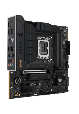 Материнська плата LGA1700, Asus TUF GAMING B760M-PLUS WIFI II, B760, 4xDDR5, Int.Video(CPU), 4xSATA3, 3xM.2, 1xPCI-E 5.0 x16, 1xPCI-E 4.0 x4, 1xPCI-E 3.0 x1, Realtek 7.1, Realtek 2.5Gb, WiFi 6E, Bluetooth 5.3, 6xUSB3.2/7xUSB2.0, HDMI/DP, MicroATX