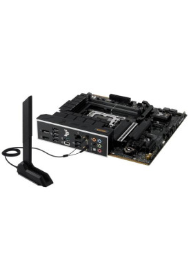 Материнська плата LGA1700, Asus TUF GAMING B760M-PLUS WIFI II, B760, 4xDDR5, Int.Video(CPU), 4xSATA3, 3xM.2, 1xPCI-E 5.0 x16, 1xPCI-E 4.0 x4, 1xPCI-E 3.0 x1, Realtek 7.1, Realtek 2.5Gb, WiFi 6E, Bluetooth 5.3, 6xUSB3.2/7xUSB2.0, HDMI/DP, MicroATX
