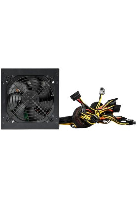 Блок живлення 600 Вт, PcCooler HW600-NP, Black, 12 см, 3xMolex / 3xSATA / 2x6+2-pin / 2x4+4-pin / 1x20+4-pin, захист OPP/OVP/UVP/SCP, ATX 2.31