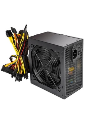Блок живлення 600 Вт, PcCooler HW600-NP, Black, 12 см, 3xMolex / 3xSATA / 2x6+2-pin / 2x4+4-pin / 1x20+4-pin, захист OPP/OVP/UVP/SCP, ATX 2.31