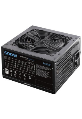 Блок живлення 600 Вт, PcCooler HW600-NP, Black, 12 см, 3xMolex / 3xSATA / 2x6+2-pin / 2x4+4-pin / 1x20+4-pin, захист OPP/OVP/UVP/SCP, ATX 2.31