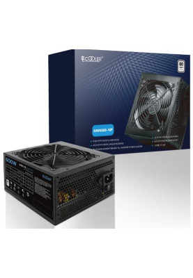 Блок живлення 600 Вт, PcCooler HW600-NP, Black, 12 см, 3xMolex / 3xSATA / 2x6+2-pin / 2x4+4-pin / 1x20+4-pin, захист OPP/OVP/UVP/SCP, ATX 2.31