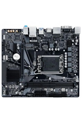 Мат.плата LGA1700, Gigabyte H610M S2H V2, H610, 2xDDR5, Int.Video(CPU), 4xSATA3, 1xM.2, 1xPCI-E 4.0 x16, 1xPCI-E 3.0 x1, ALC997, Realtek GLan, 4xUSB3.2/8xUSB2.0, VGA/HDMI/2xDP, MicroATX