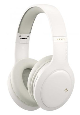Навушники бездротові Havit H633BT, Beige, Bluetooth 5.1, мікрофон, динаміки 40 мм, Type-C, 350 mAh (HV-H633BT)