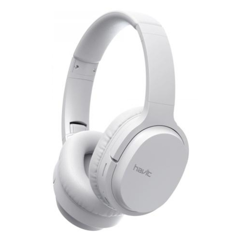 Навушники бездротові Havit I62, White, Bluetooth 5.3, мікрофон, динаміки 40 мм, microSD, Type-C, 400 mAh (HV-I62)