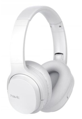 Навушники бездротові Havit I62, White, Bluetooth 5.3, мікрофон, динаміки 40 мм, microSD, Type-C, 400 mAh (HV-I62)