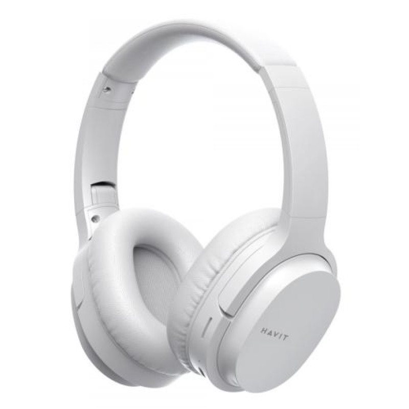 Навушники бездротові Havit I62, White, Bluetooth 5.3, мікрофон, динаміки 40 мм, microSD, Type-C, 400 mAh (HV-I62)
