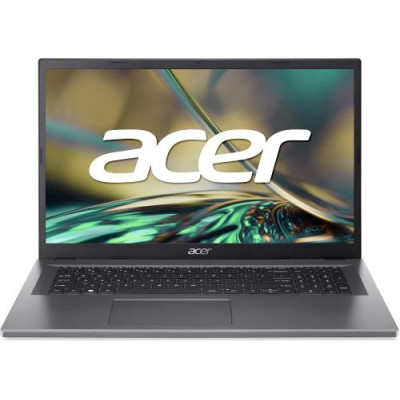 Ноутбук 17" Acer Aspire 3 A317-55P-371J (NX.KDKEU.009) Steel Gray 17.3" матовий LED Full HD 1920x1080 IPS, Intel Core i3-N305 1.8-3.9GHz, RAM 16Gb, SSD 512Gb, Intel UHD Graphics, DOS