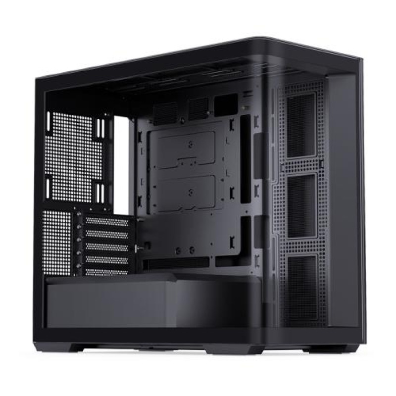 Корпус Jonsbo D300, Black, без БЖ, Mini Tower, для Micro ATX / Mini ITX, 1xType-C / 2xUSB 3.0, макс. CPU - 180 мм / VGA - 430 мм, бічна та передня панель із загартованого скла