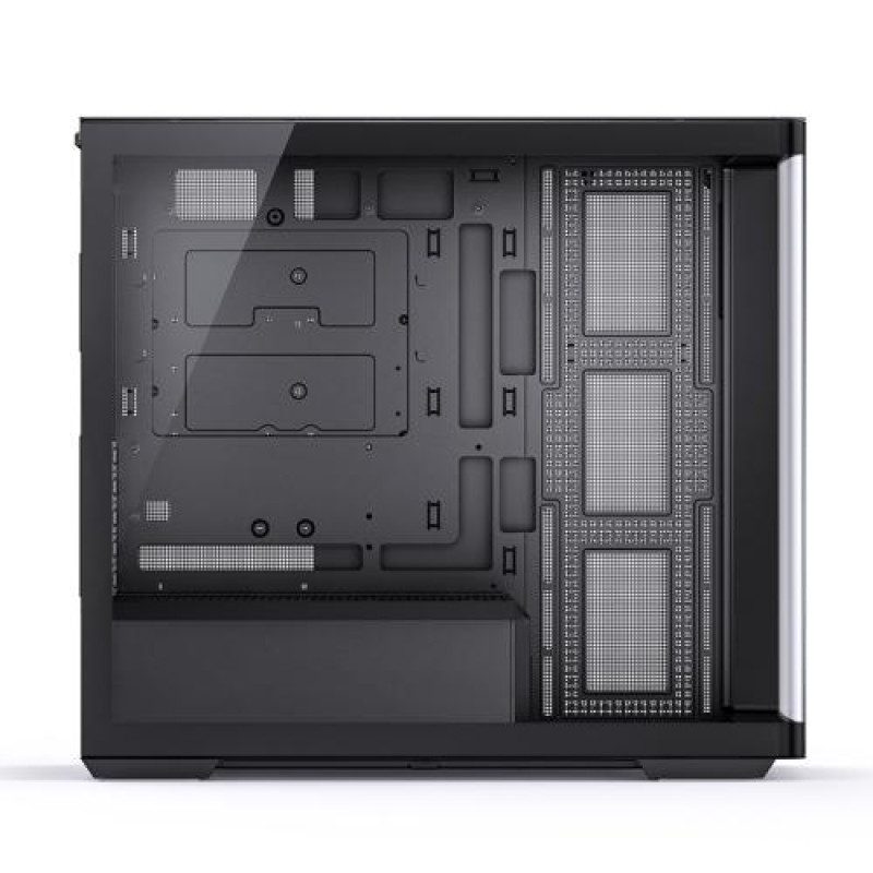 Корпус Jonsbo D300, Black, без БЖ, Mini Tower, для Micro ATX / Mini ITX, 1xType-C / 2xUSB 3.0, макс. CPU - 180 мм / VGA - 430 мм, бічна та передня панель із загартованого скла