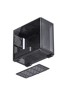 Корпус Jonsbo D300, Black, без БЖ, Mini Tower, для Micro ATX / Mini ITX, 1xType-C / 2xUSB 3.0, макс. CPU - 180 мм / VGA - 430 мм, бічна та передня панель із загартованого скла