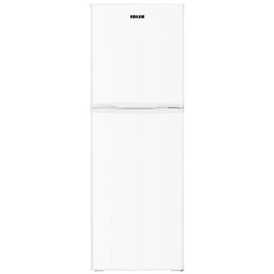 Холодильник Edler ED-522DWI, White, двокамерний, з верхньою мор. камерою, загальний об'єм 166L, корисний об'єм 121L/45L, механічне керування, суперзаморожування, LED освітлення, A+, 153.5x48x50см