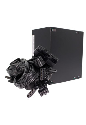Блок живлення 650 Вт, Xilence XP650R6.2, Black, 80+ Standard, Active PFC, 12 см, 3xMolex / 5xSATA / 2x6+2-pin / 2x4+4-pin / 1x20+4-pin, захист OVP/UVP/SCP/OTP/OPP, ATX 12V 2.52, Bulk (XN421)