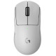 Миша бездротова Logitech PRO X SUPERLIGHT 2, White, USB, 100 - 32 000 dpi, оптична (датчик HERO 25K), 5 кнопок, гібридні перемикачі LIGHTFORCE, вбудована пам'ять, акумулятор (910-006638)