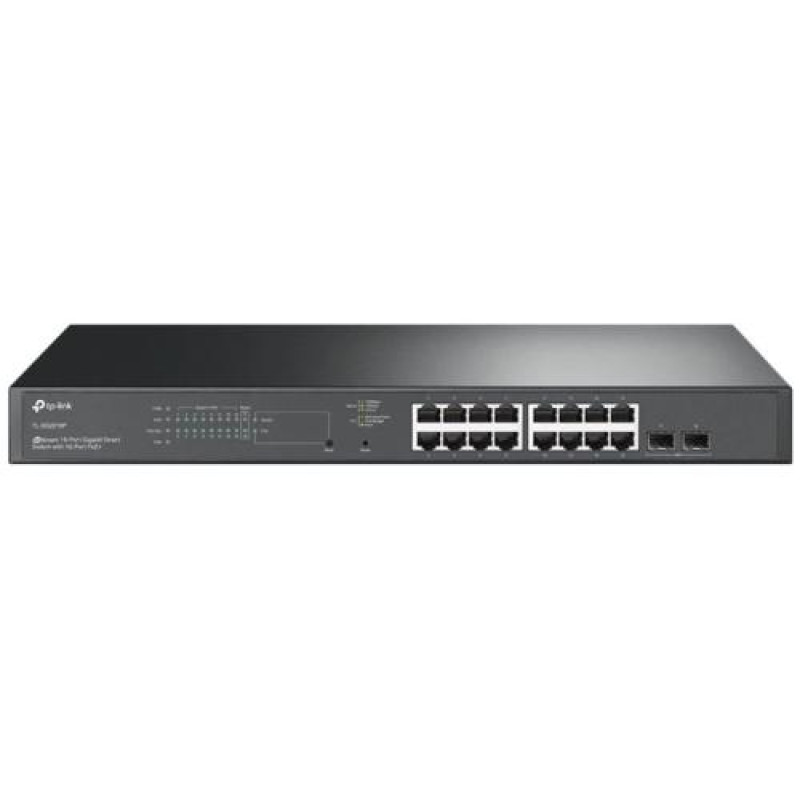 Комутатор TP-LINK TL-SG2218P, 16x1FE, 2x1GE/SFP, некерований, стійковий